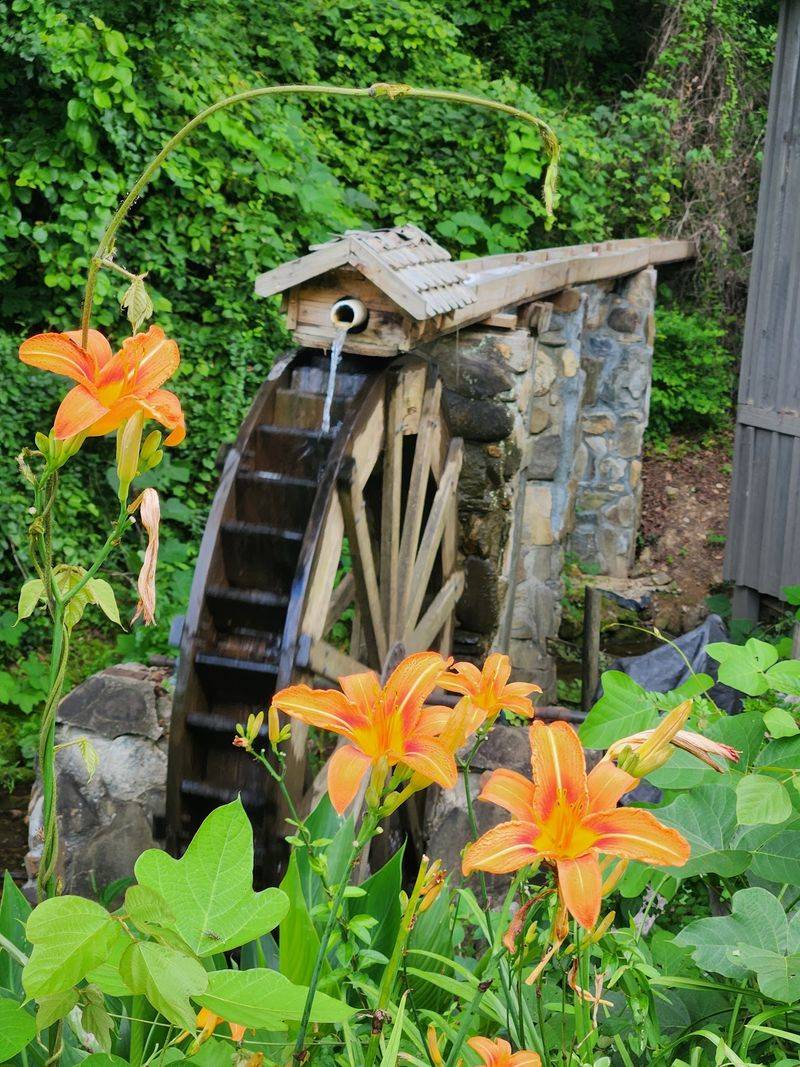 The Water Wheel Is Easy To Spot From The Road