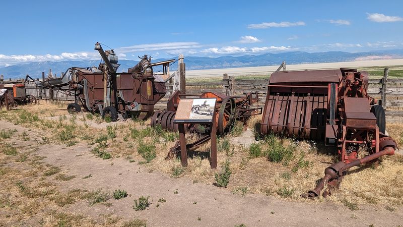 Old Equipment And Outbuildings Keep The Visit Grounded