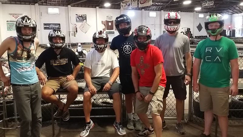Racing After Dark on an Indoor Track
