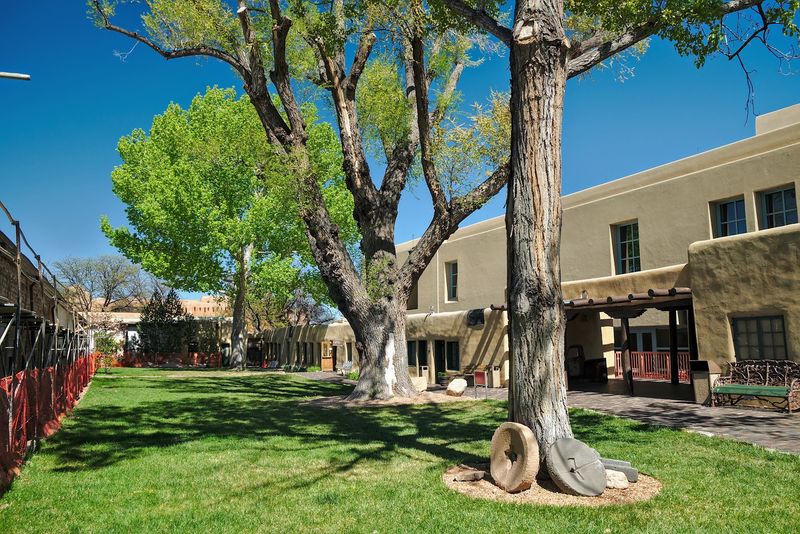 A Quiet Courtyard Breaks Up The Galleries