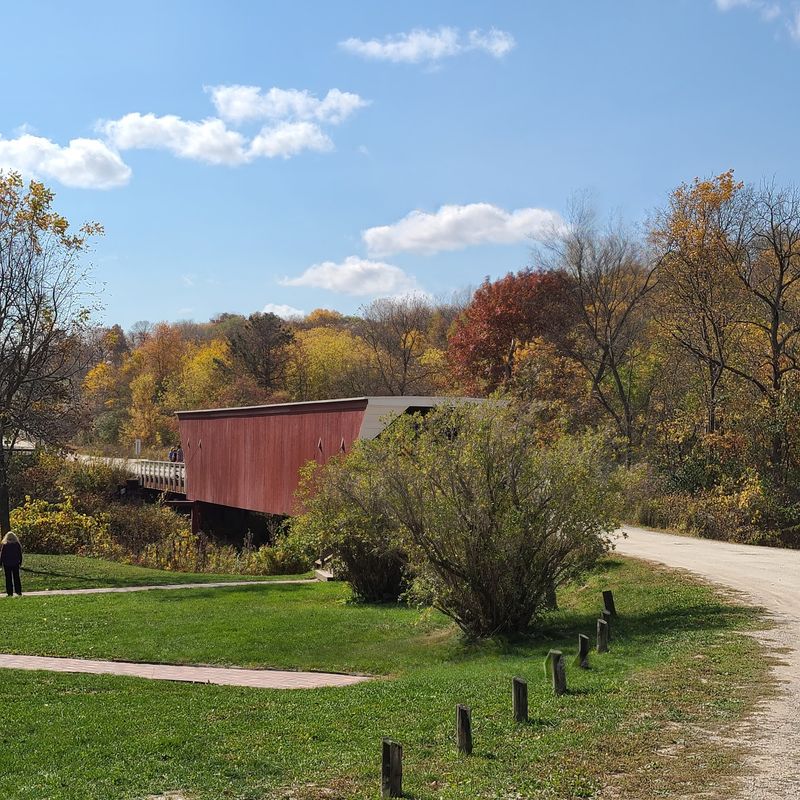 Cedar Covered Bridge And Northeast Winterset Drive