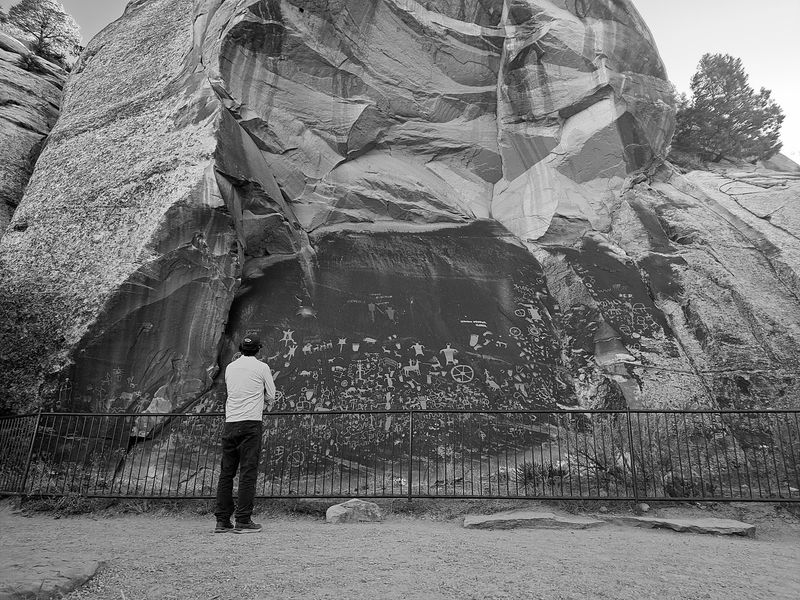 Hundreds Of Images Share One Sandstone Wall