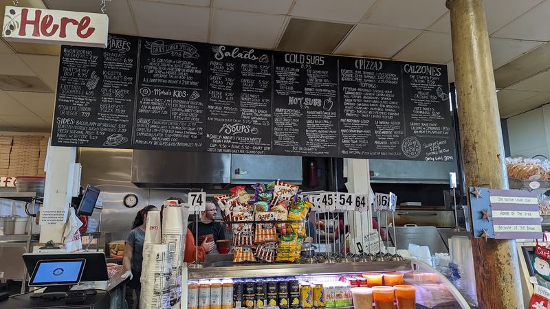 The Deli Case Is Packed With Italian Meats And Meals To Take Home