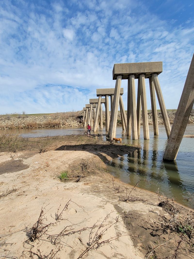 Arkansas River, M.S. Mitch Mitchell Floodway Park in Wichita