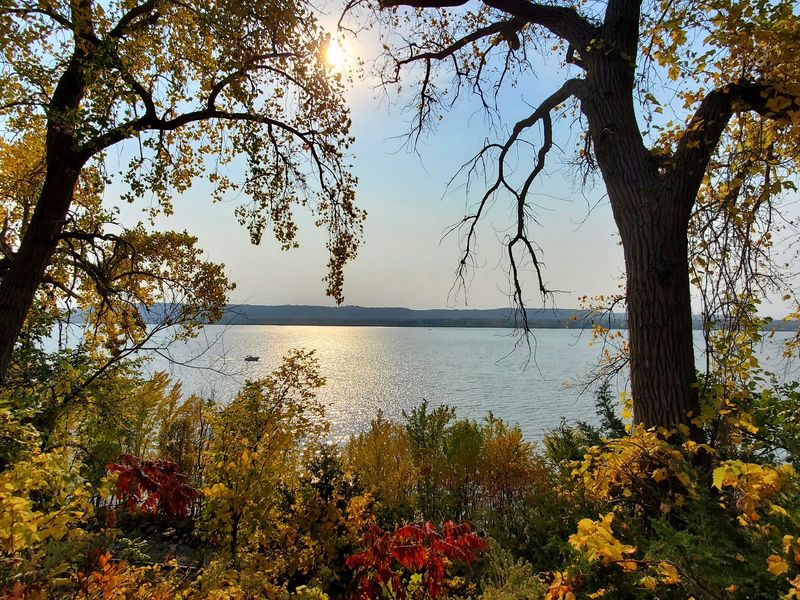 Maiden Rock Tucks Lake Pepin Beneath A Four-Hundred-Foot Bluff