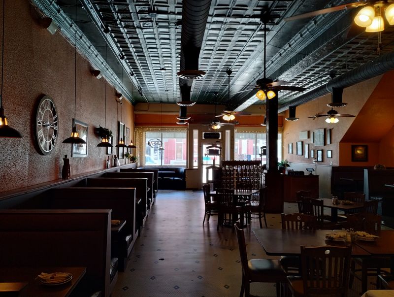 A Dim, Roomy Dining Space With Its Own Mood