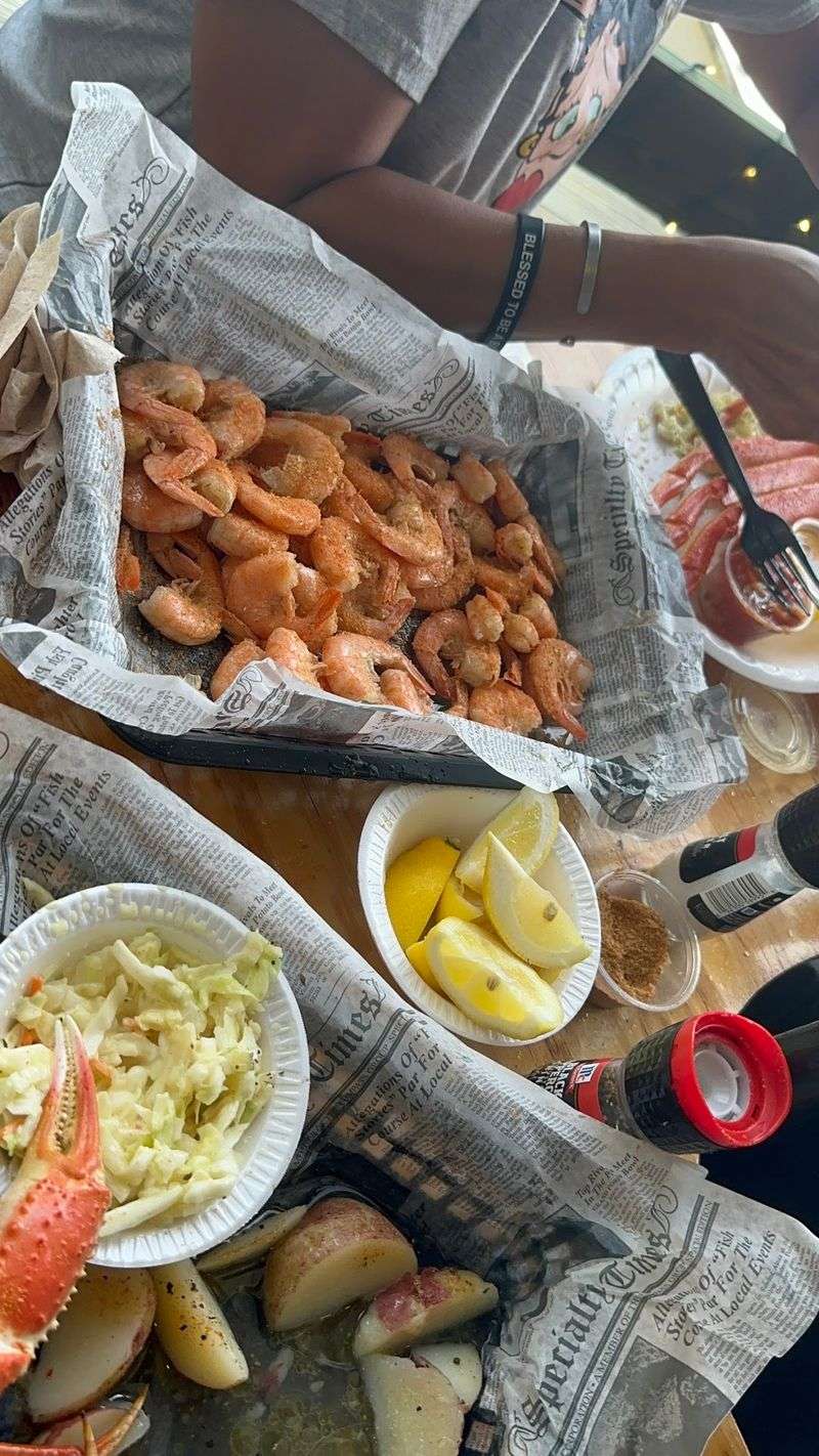 Crab, Shrimp And Oysters Give The Table Several Directions
