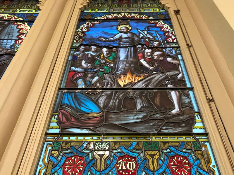 Stained Glass Made In France That Tells Jesuit Stories