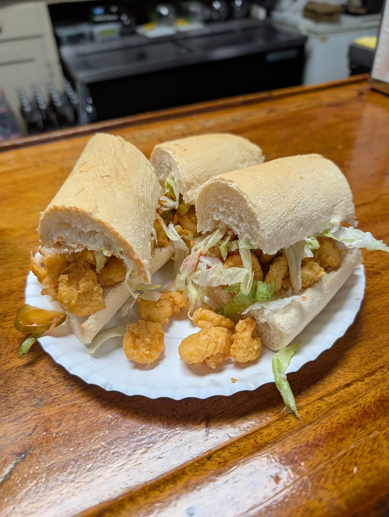 The Fried Shrimp Po-Boy At Full Height