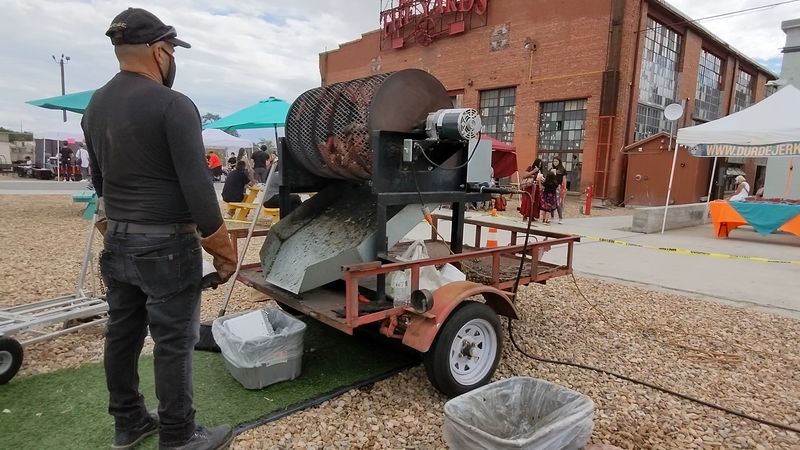 Hatch Green Chile Roasting in the Air