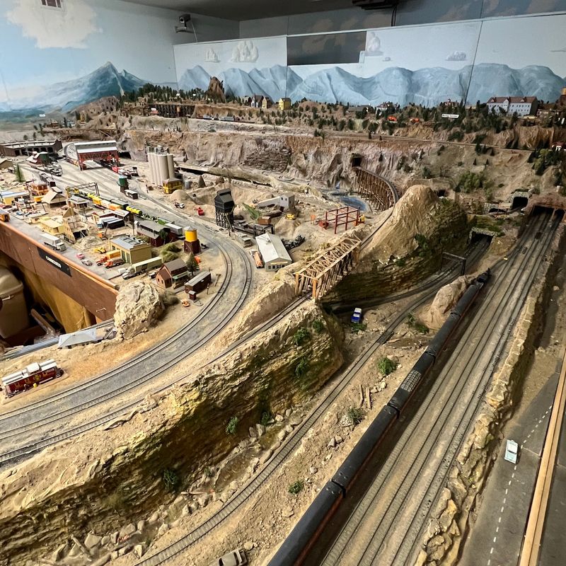 A Baggage Room Turned Train Wonderland