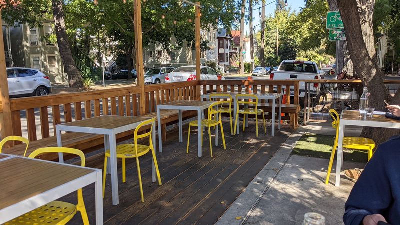 Outdoor Seating Under the Trees