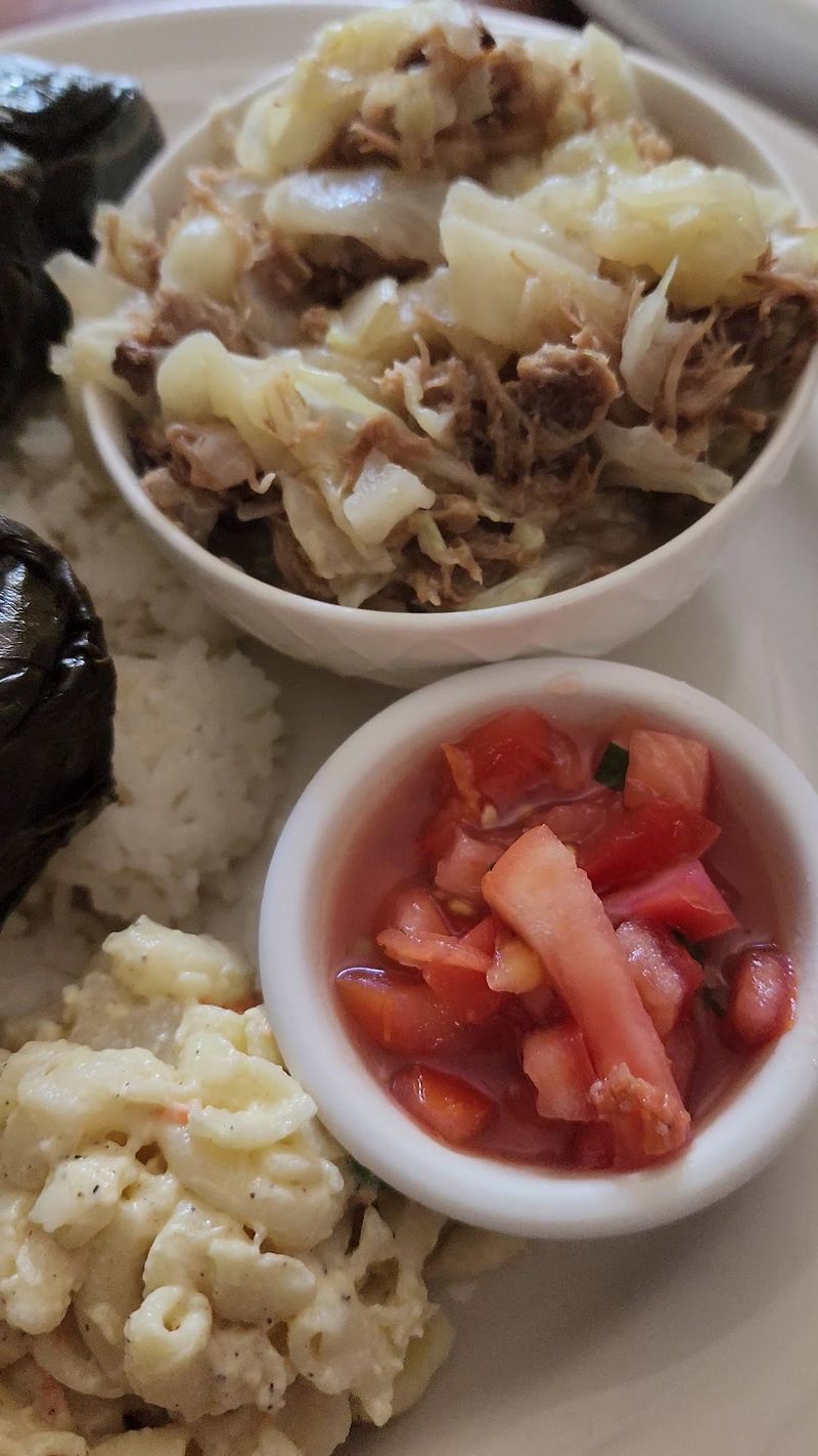 Kalua Pig And Cabbage Can Be Ordered By The Plate Or Pound