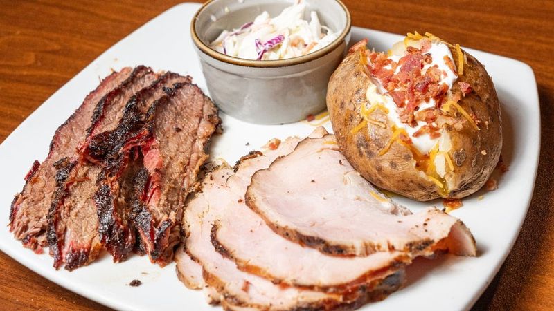 Brisket And Turkey Stacked Sky High