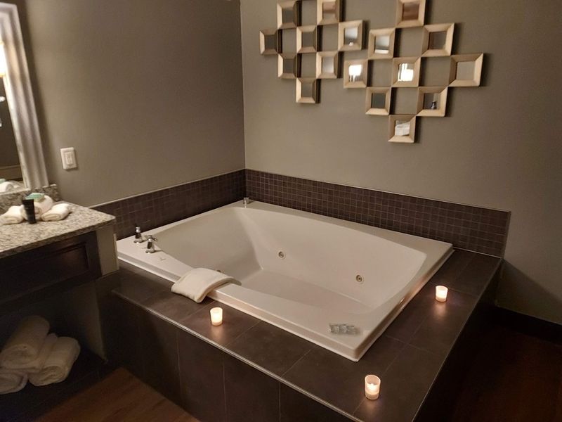 The Two-Person Whirlpool Tub Comes With Every Suite