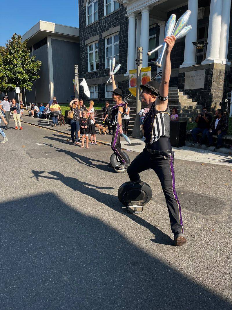 Performers And Costumes Keep Changing The Scene