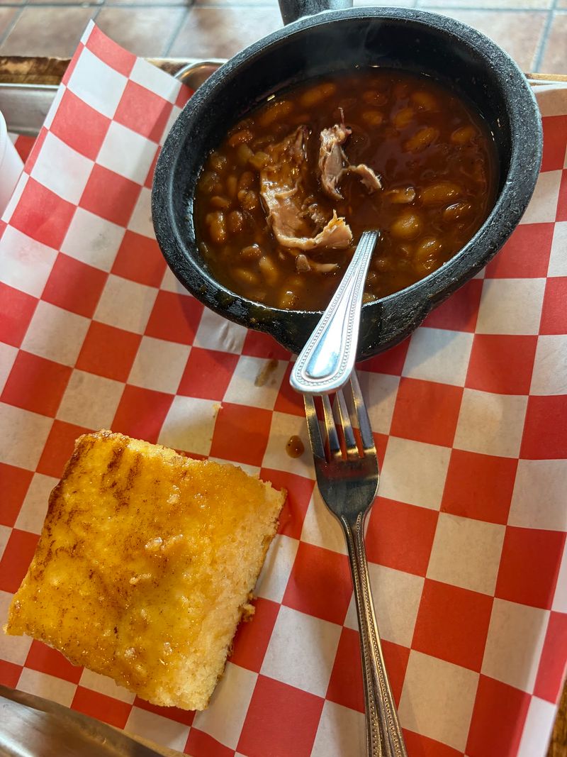 Cornbread, Beans, And Mac And Cheese