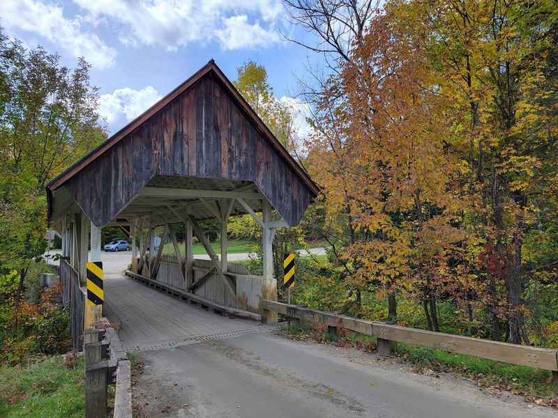 Greenbanks Hollow Covered Bridge Added A Perfectly Suspicious Detour