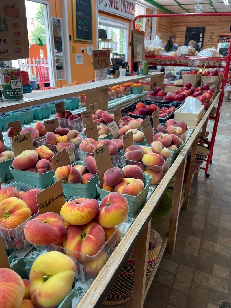 The Harvest Keeps The Produce Table Moving