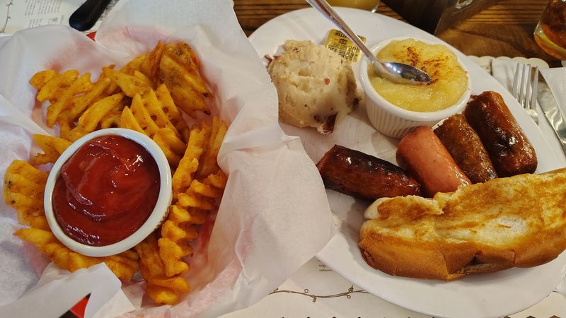 Four Sausages on the Old World Sampler