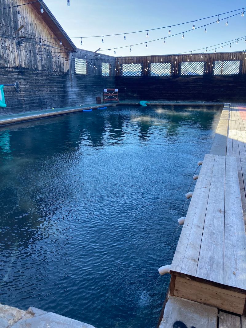 Naturally Heated Mineral Water Fills The Pool