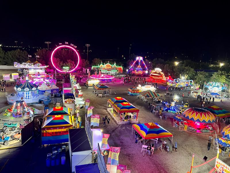Carnival Rides Light Up The Fairgrounds