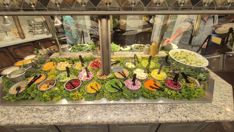 The Salad Bar And Rolls Balance Out The Dessert Mission