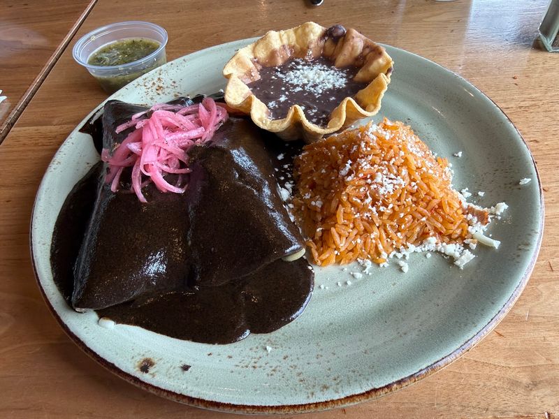Mole Enchiladas With Deep Roots