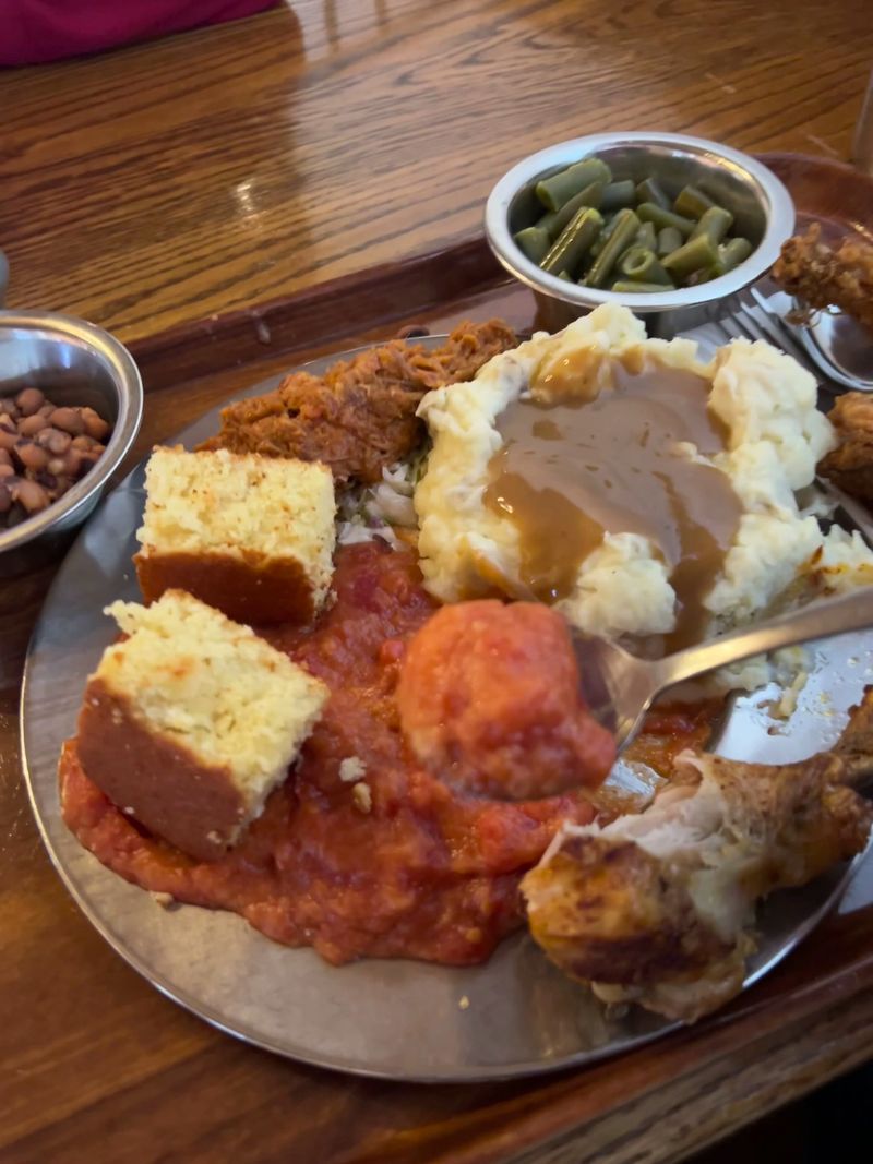 Biscuits And Cornbread Come With The Midday Fare