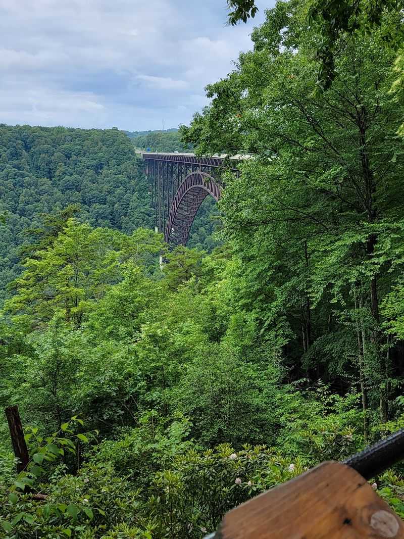 Railroad History Is Visible Far Below
