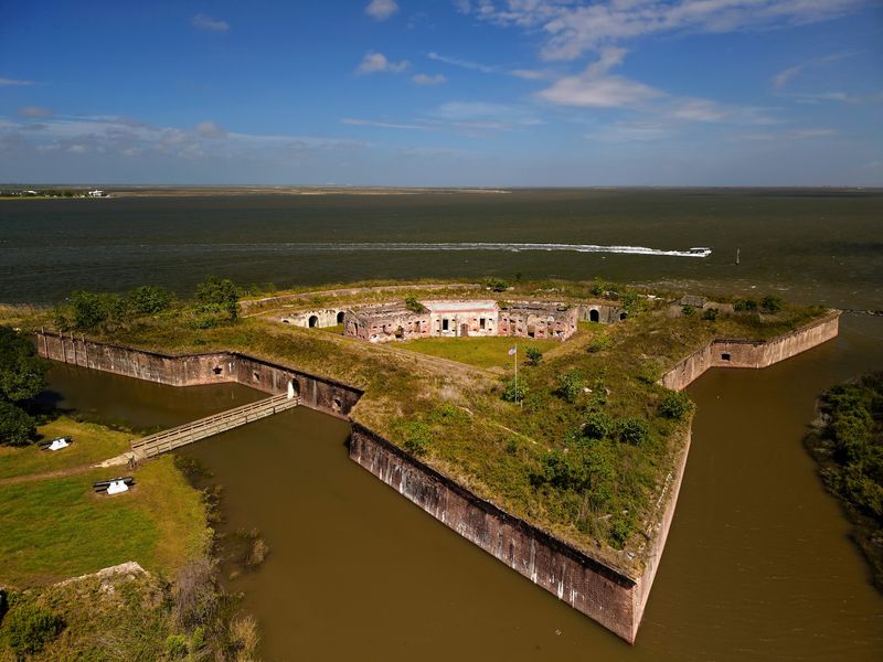 Where Fort Pike Sits On The Edge Of New Orleans