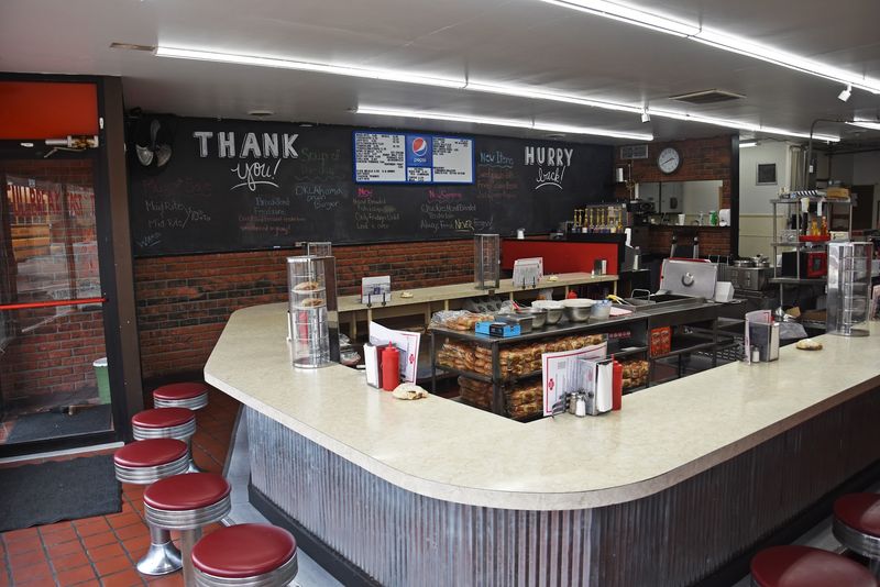 A Counter Built Around The Grill