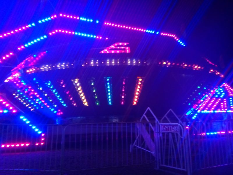 Carnival Lights Take Over The Desert Night