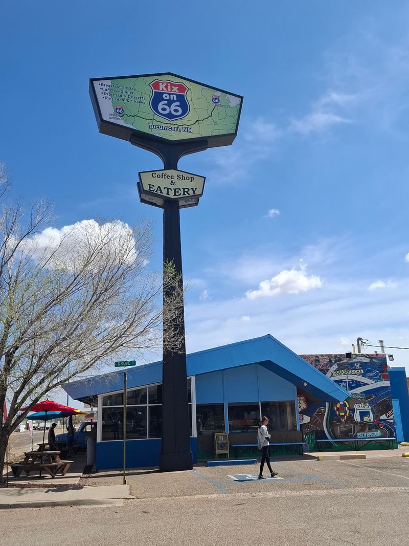 A Roadside Diner on Historic Route 66 Boulevard