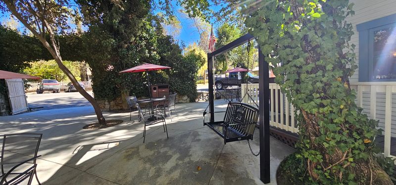 Patio Seating and Cheerful Service