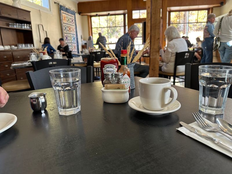 An Old Cash Store Gives Breakfast A Backdrop