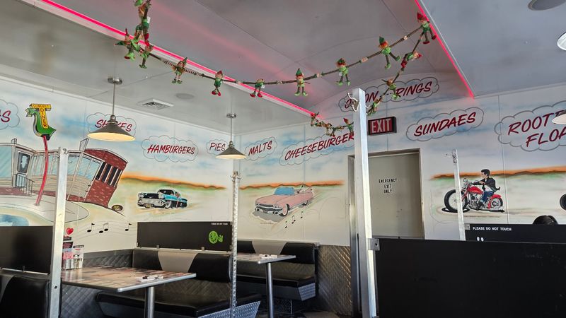 Neon Glow, a Jukebox and Hand-Painted Walls