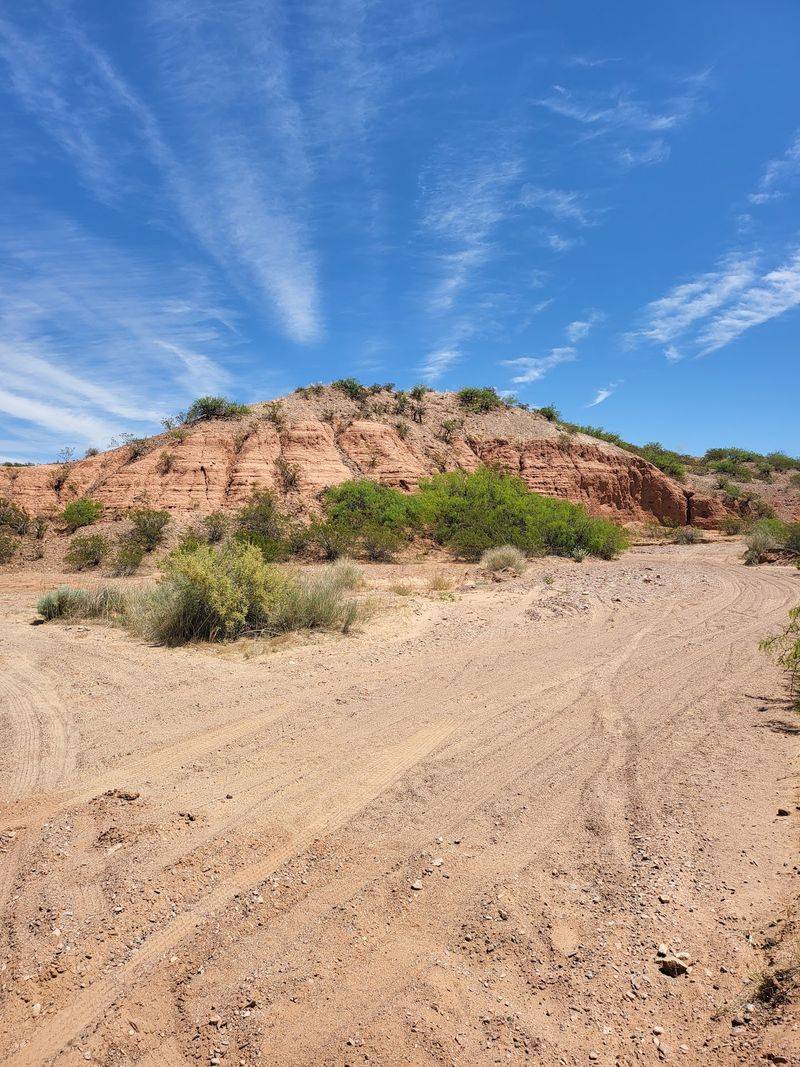 The Desert Road With Endless Views