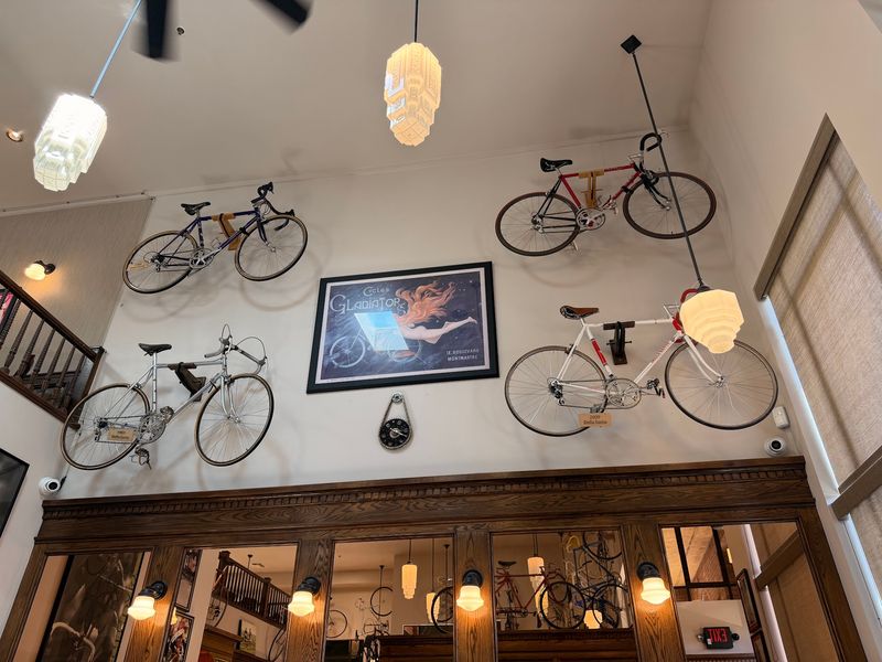 Vintage Italian Bicycles on Display