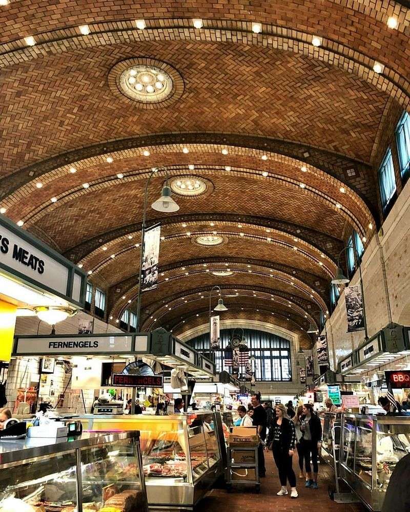 Look Up At The Soaring Tile-Vaulted Ceiling Of The Main Hall