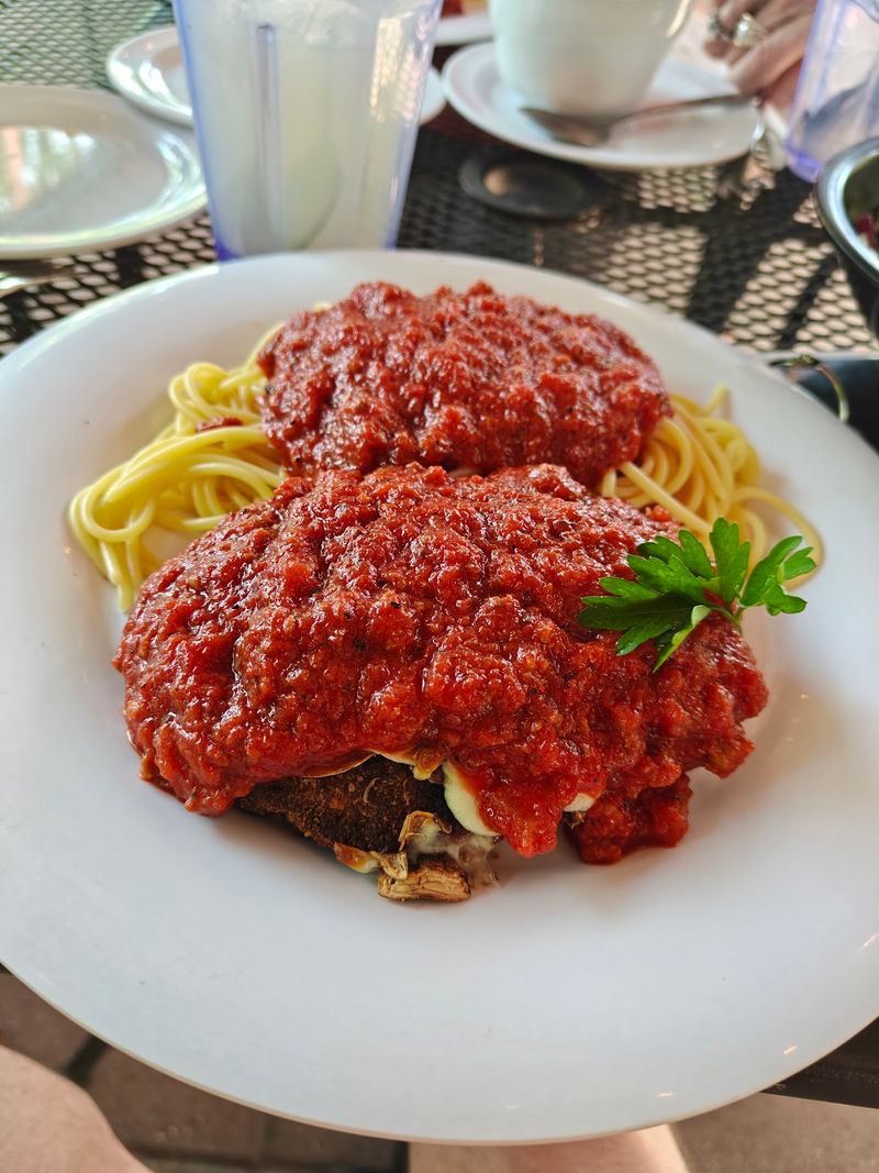 An Italian Meal With A 25th Street Backdrop