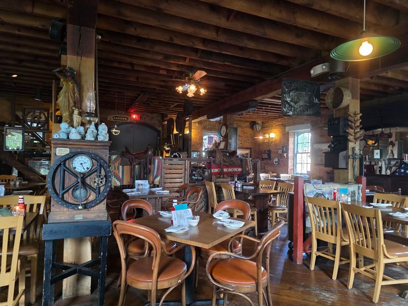 Beams, Antiques, And Rustic Charm