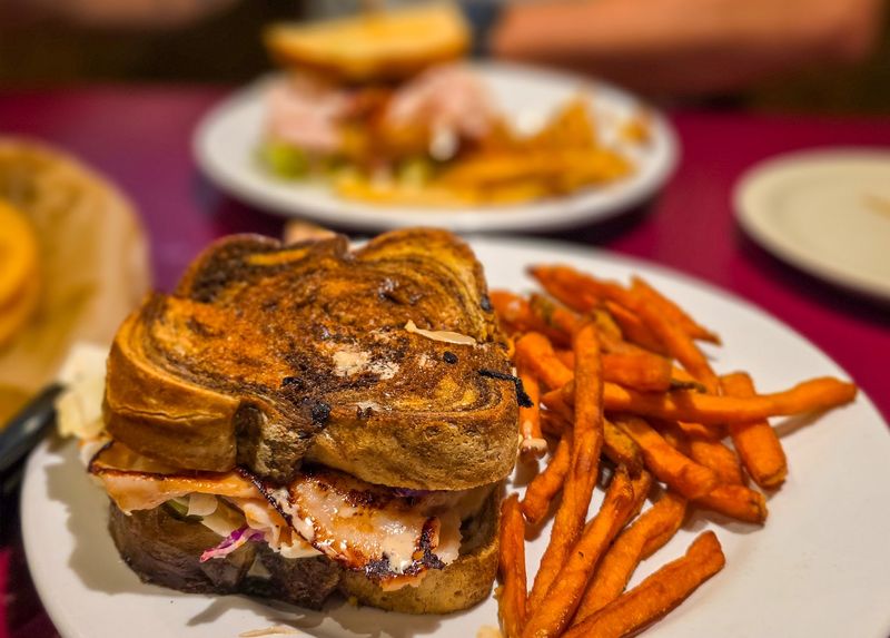 Lunch Here Comes Stacked, Toasted, And Hand-Pattied