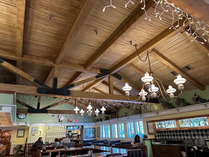 Stained Glass Charm in a Time-Capsule Dining Room
