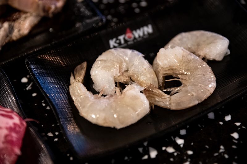 Seafood Appears On Both The Grill And Hot Pot Menus