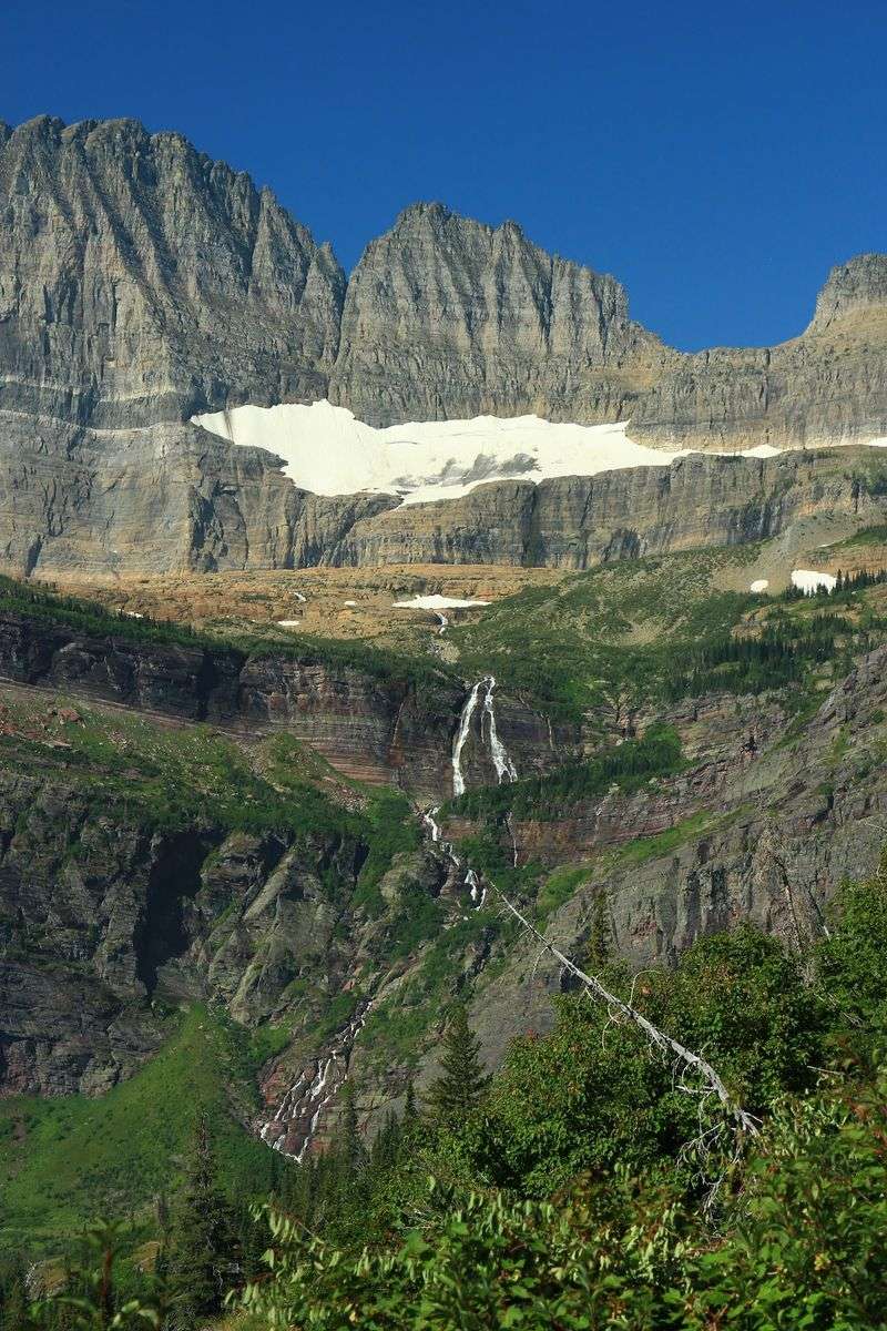 Salamander Glacier Sits Above Grinnell Glacier