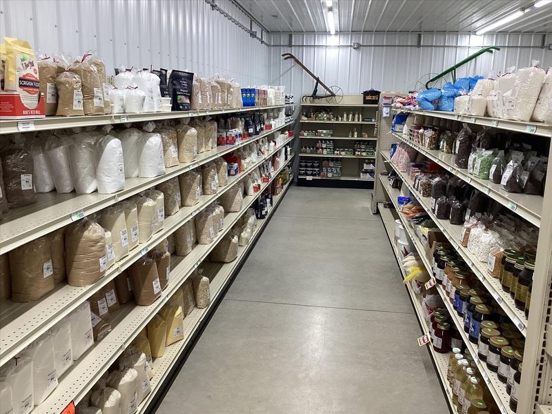 Baking Ingredients And Spices Fill Out The Shelves