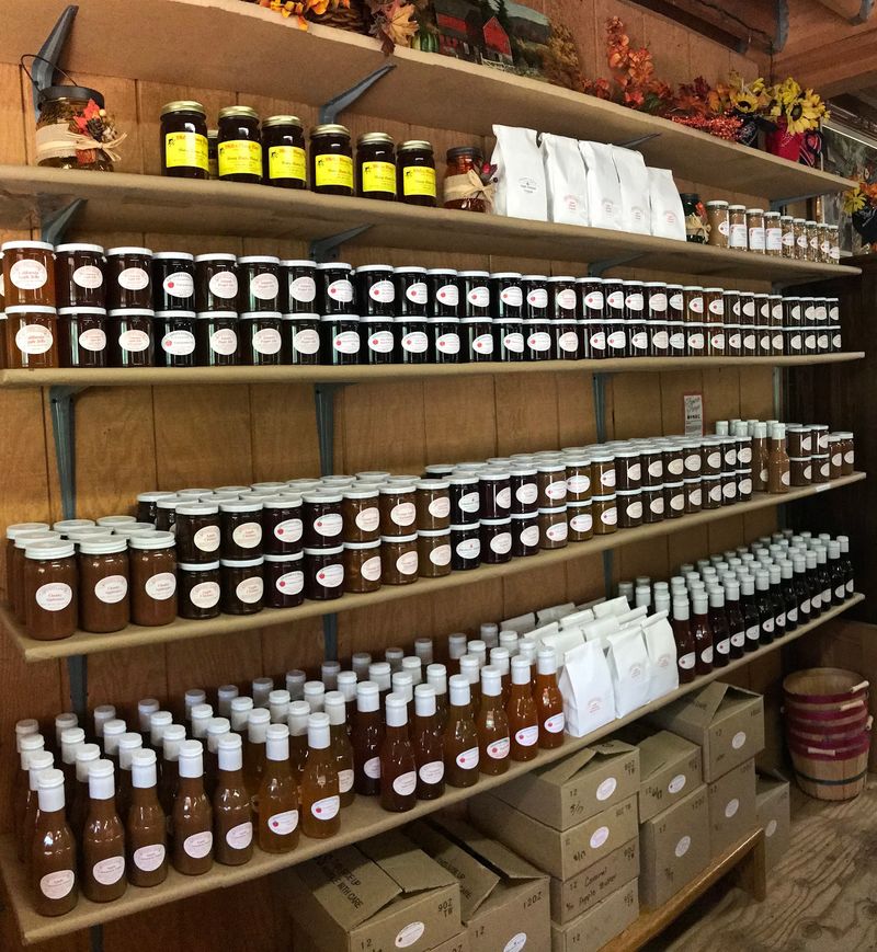 Jars of Apple Butter and a Charming Gift Shop