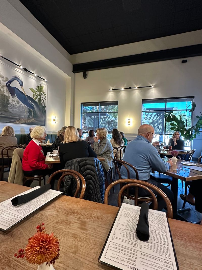 A Blue Heron Watches Over Every Table
