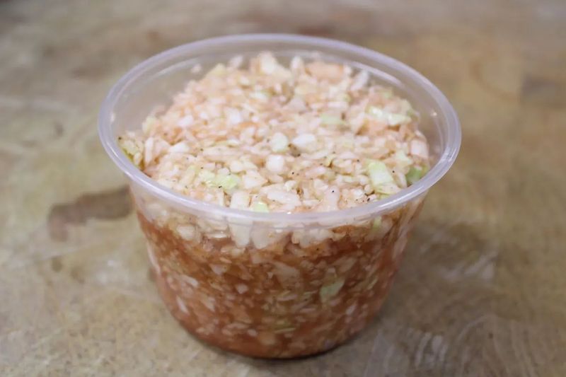 Mild Dip, Smokehouse Hot, and Red Slaw